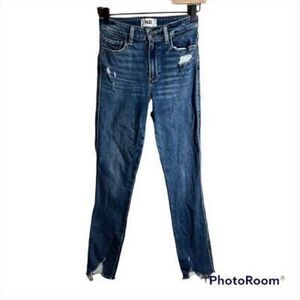 Paige womens Hoxton Ankle Skinny‎ distressed jeans size 25
